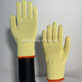 Aramid Heat Resistant Level 500 Celsiusdgree Cotton Liner Safety Work Glove single layer